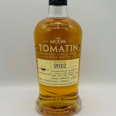 Tomatin 2012 12y Southport Whisky Club (30ml,57.8%)