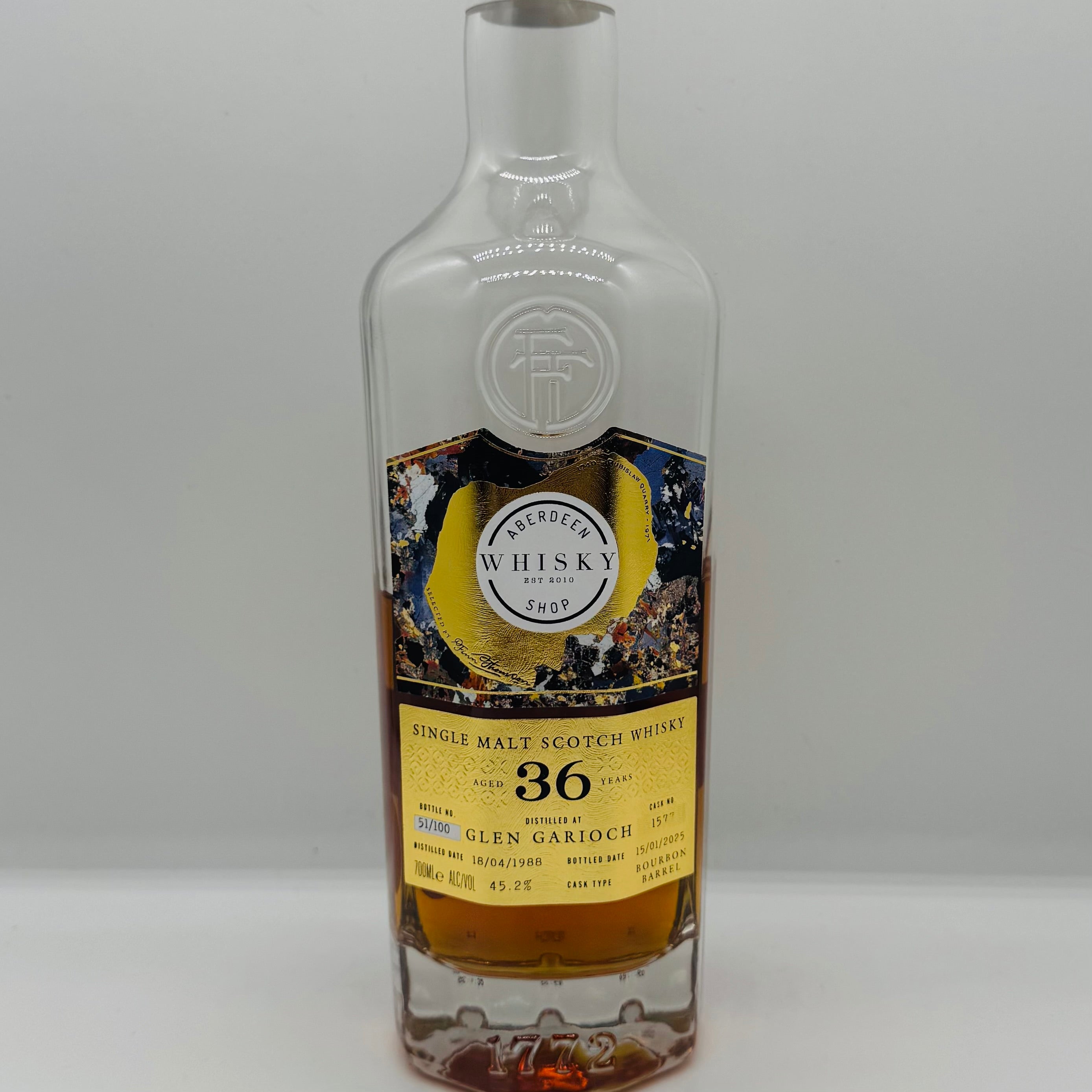 Glen Garioch 36y 1988 Bourbon Finn Thomson Aberdeen Whisky Shop (30ml,45.2%)