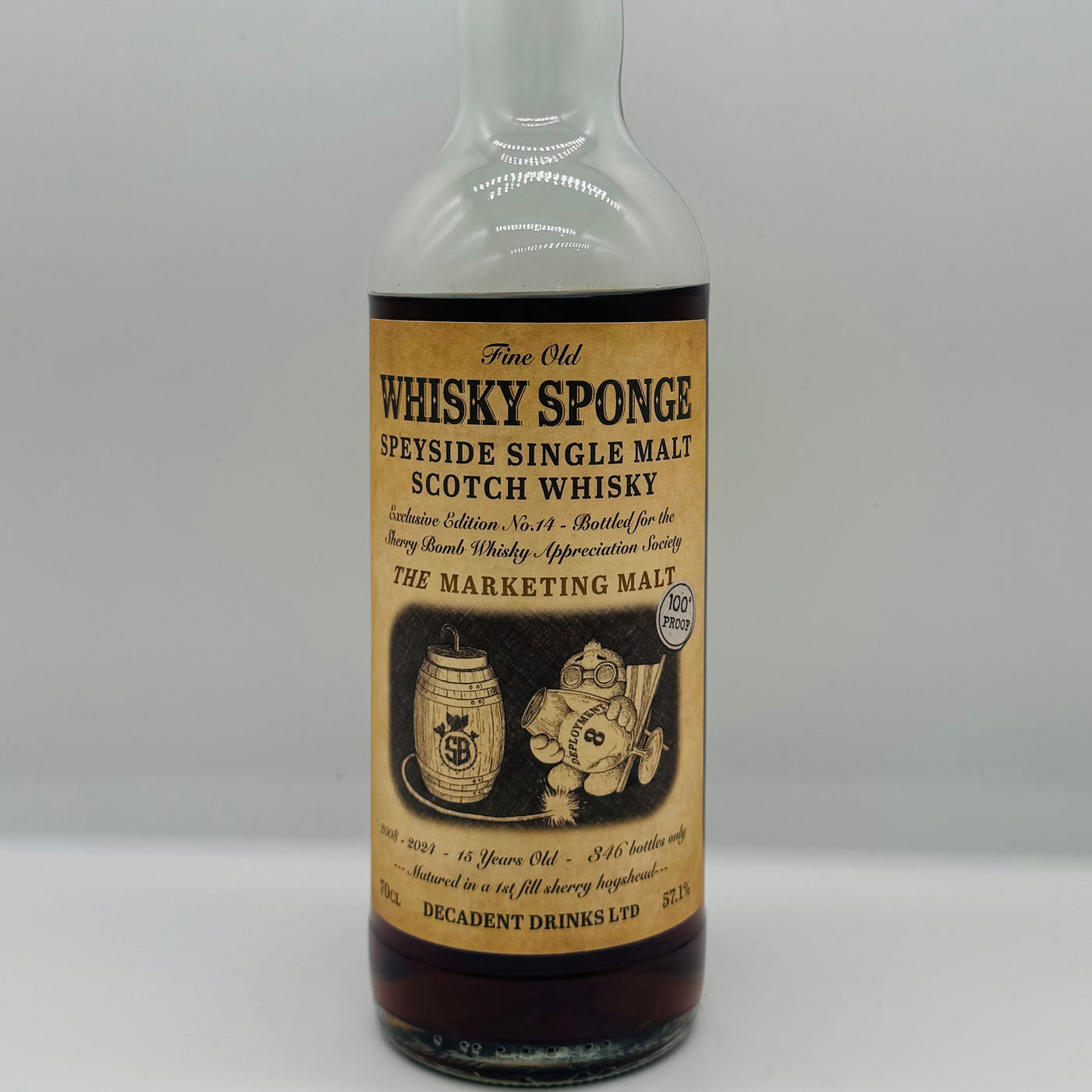 Macallan 15y The Marketing Malt Whisky Sponge SBWAS (30ml,57.1%)