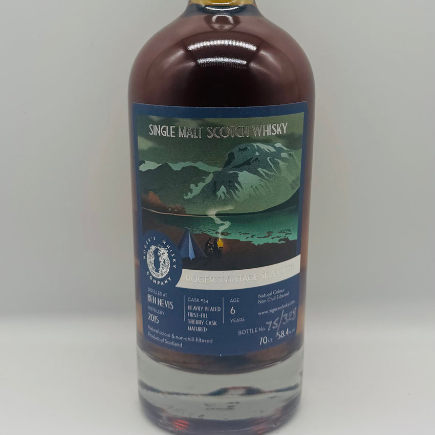 Ben Nevis 6y Heavily Peated Sherry Roger’s Vintage Selection (30ml,58.4%)
