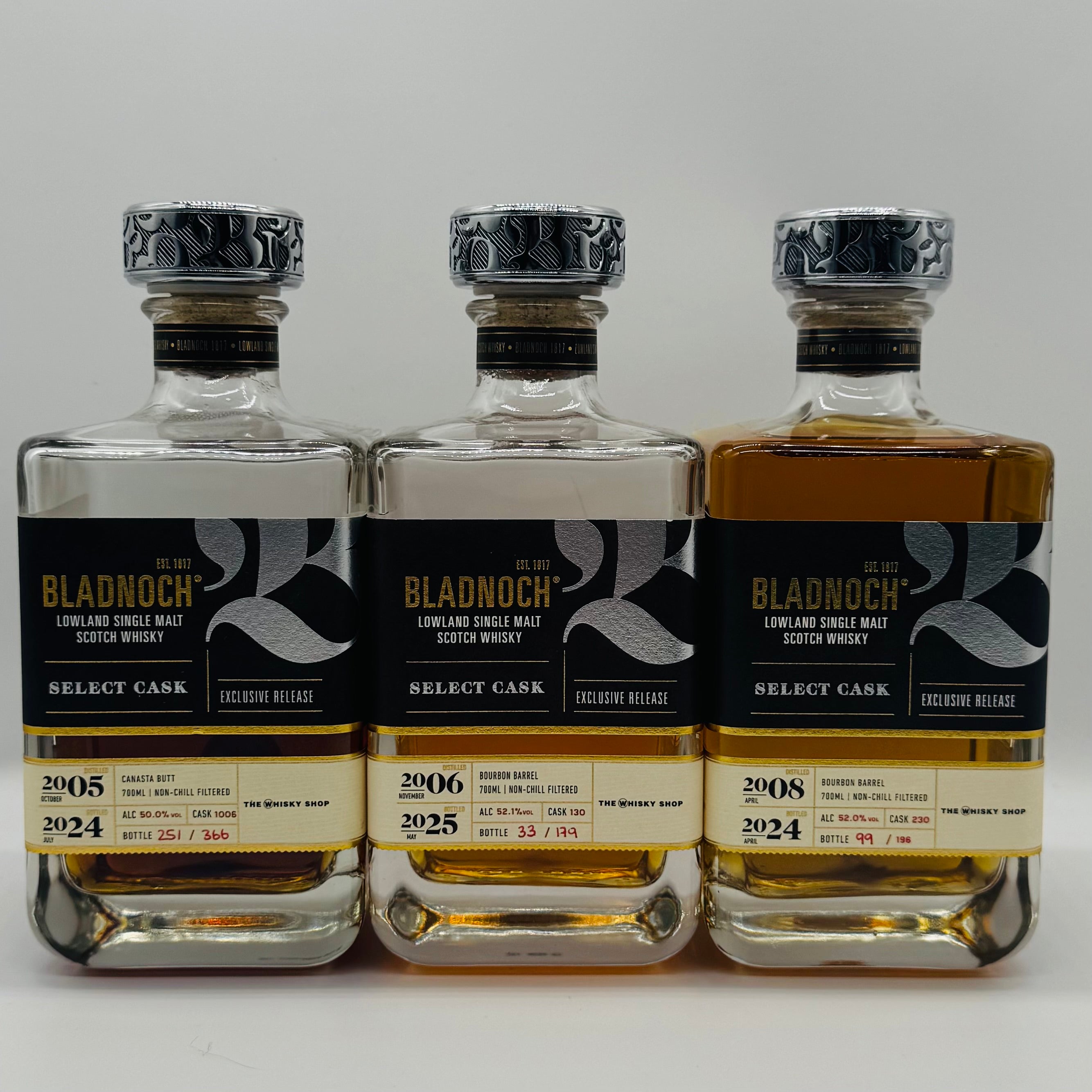 Bladnoch The Whisky Shop Casks triple set (3x30ml)