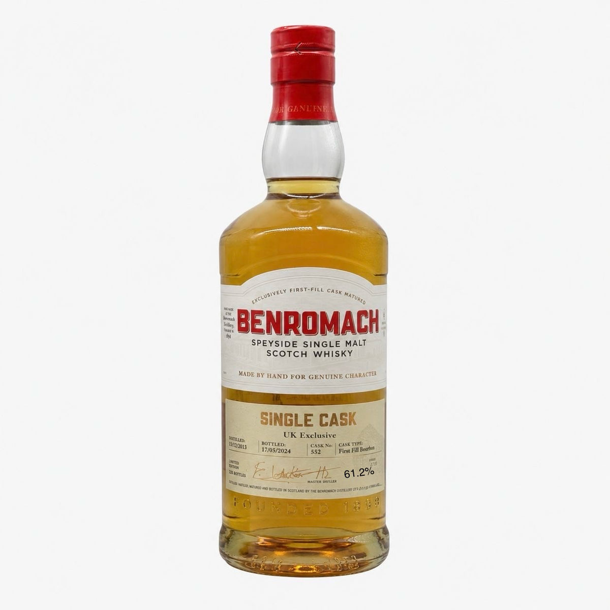 Benromach 10y 2013 Bourbon 61.2% Single Cask U.K Exclusive