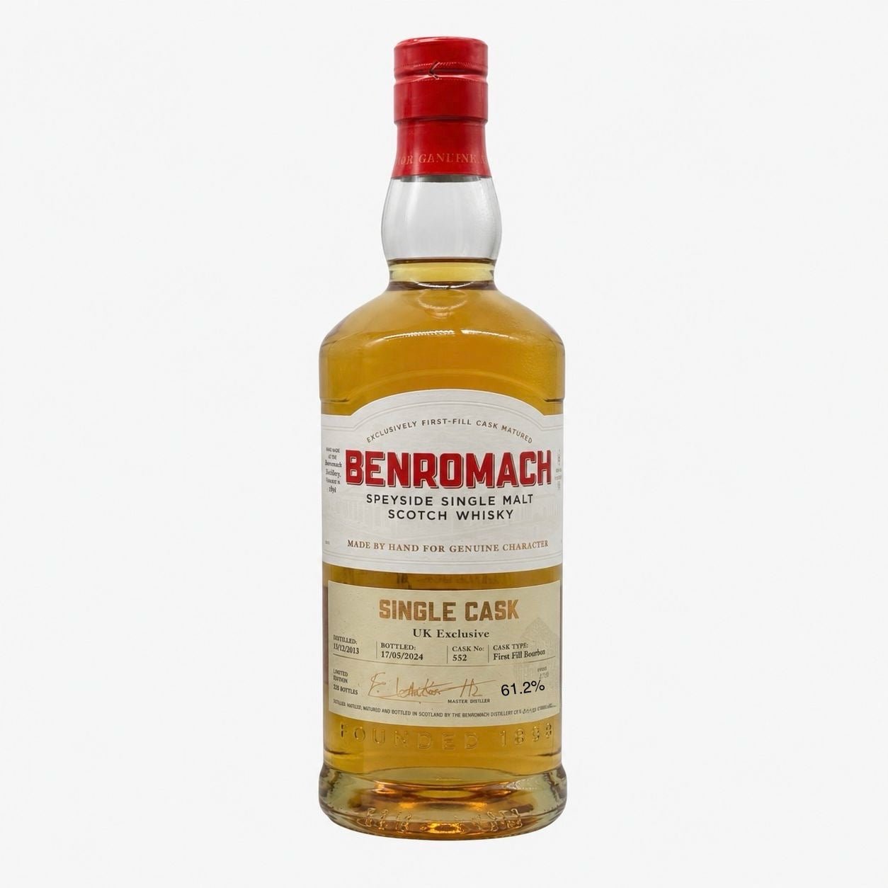 Benromach 10y 2013 Bourbon 61.2% Single Cask U.K Exclusive
