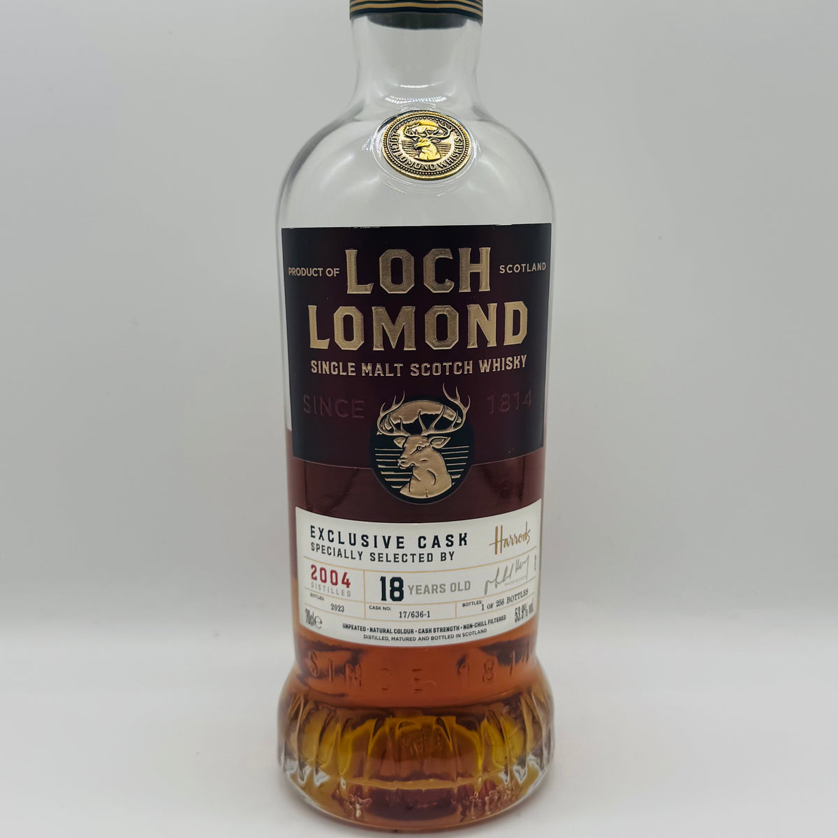 Loch Lomond 18y 2004 Harrods (30ml,53.9%)