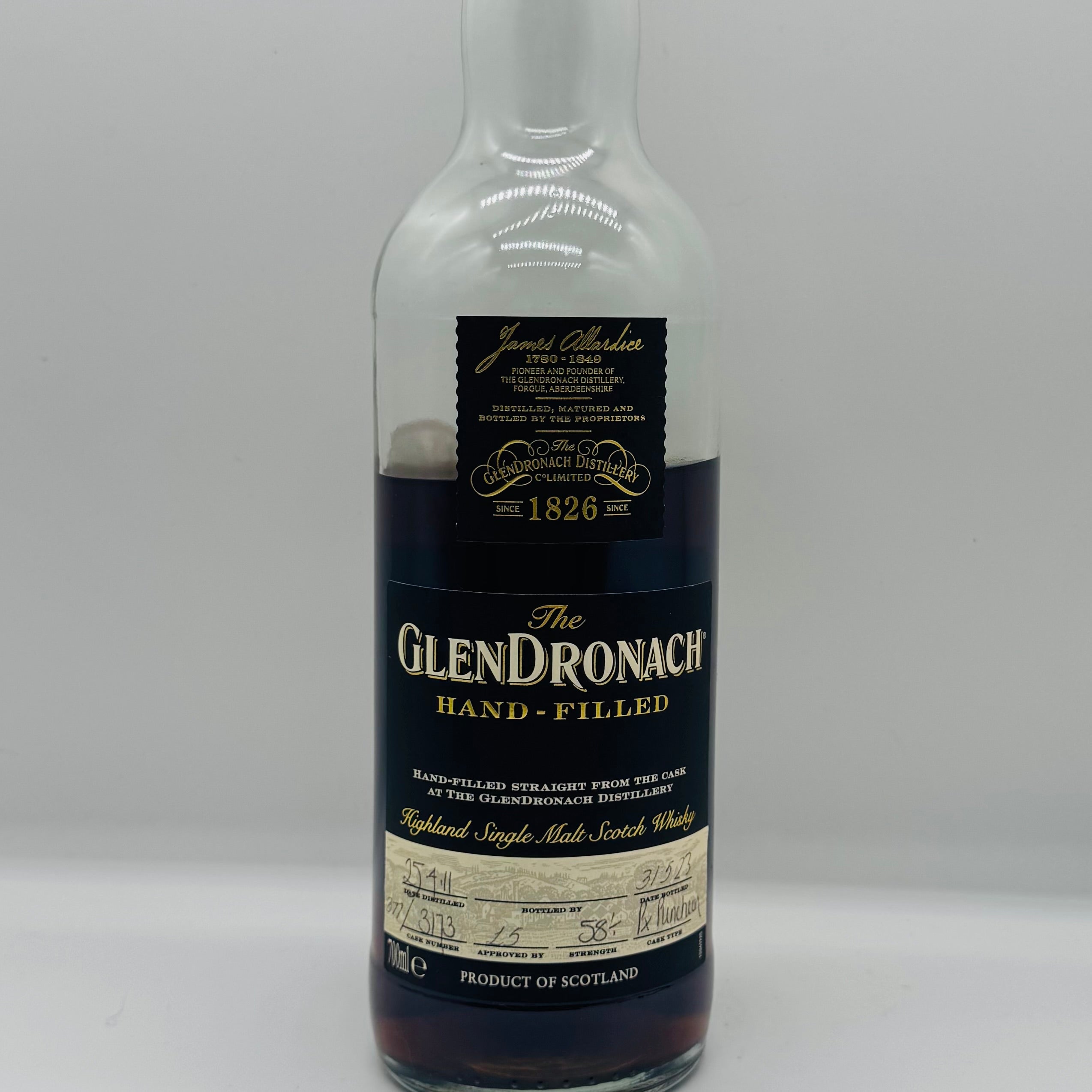 Glendronach 12y 2011 PX Hand Fill (30ml,58%)
