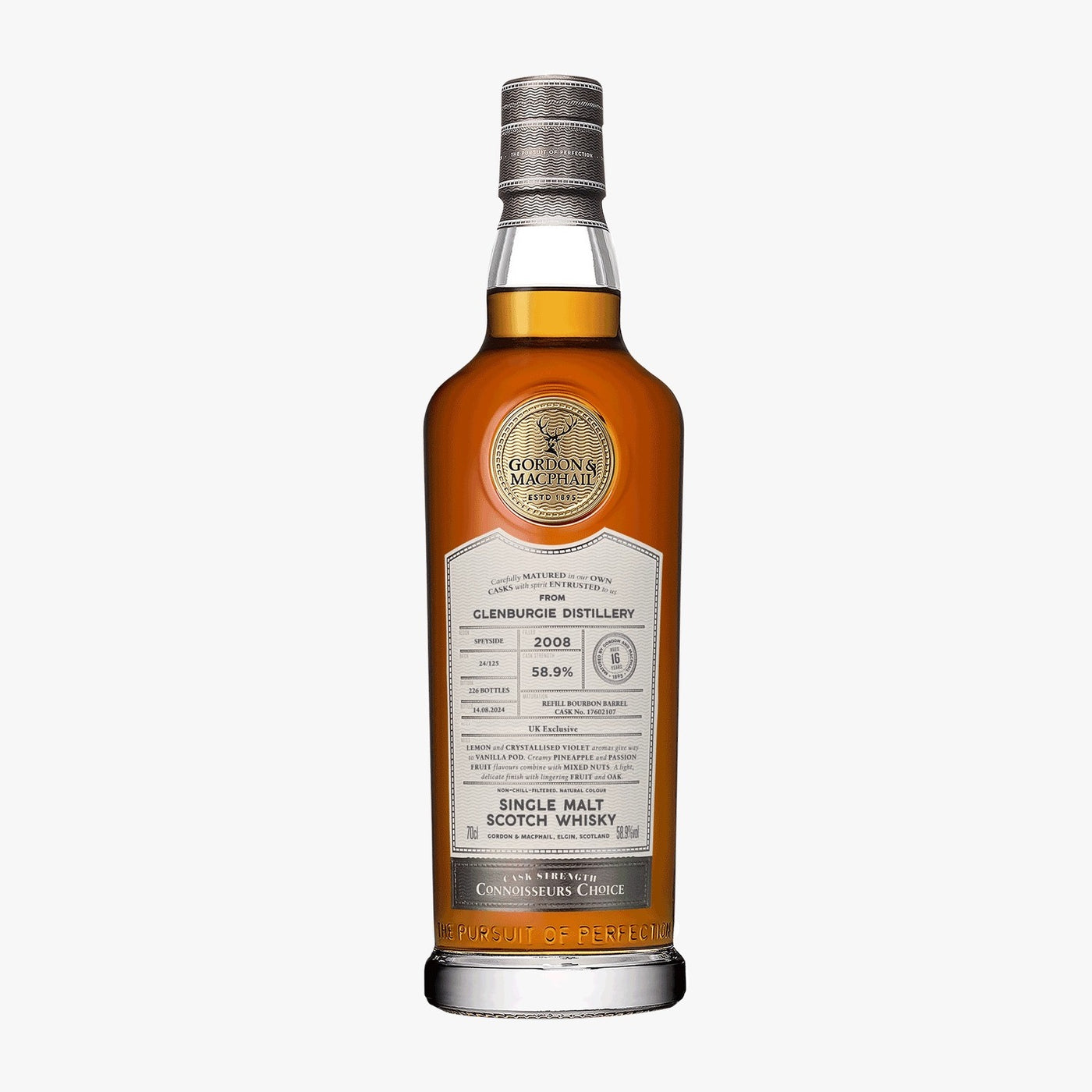 Glenburgie 16y 2008 Refill Bourbon 58.9% Connoisseurs Choice