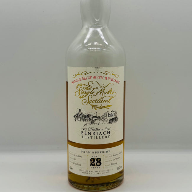 Benriach 28y 1990 Bourbon Cask Single Malts of Scotland (30ml,48.2%)