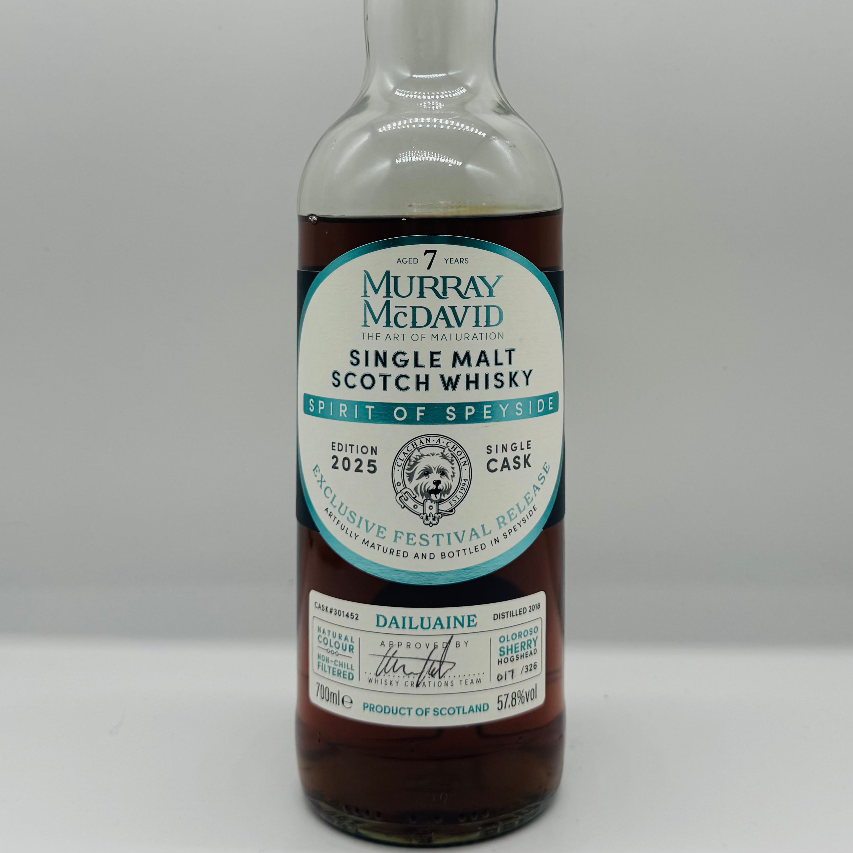 Dailuaine 7y Spirit of Speyside 2025 Murray McDavid (30ml,57.8%)