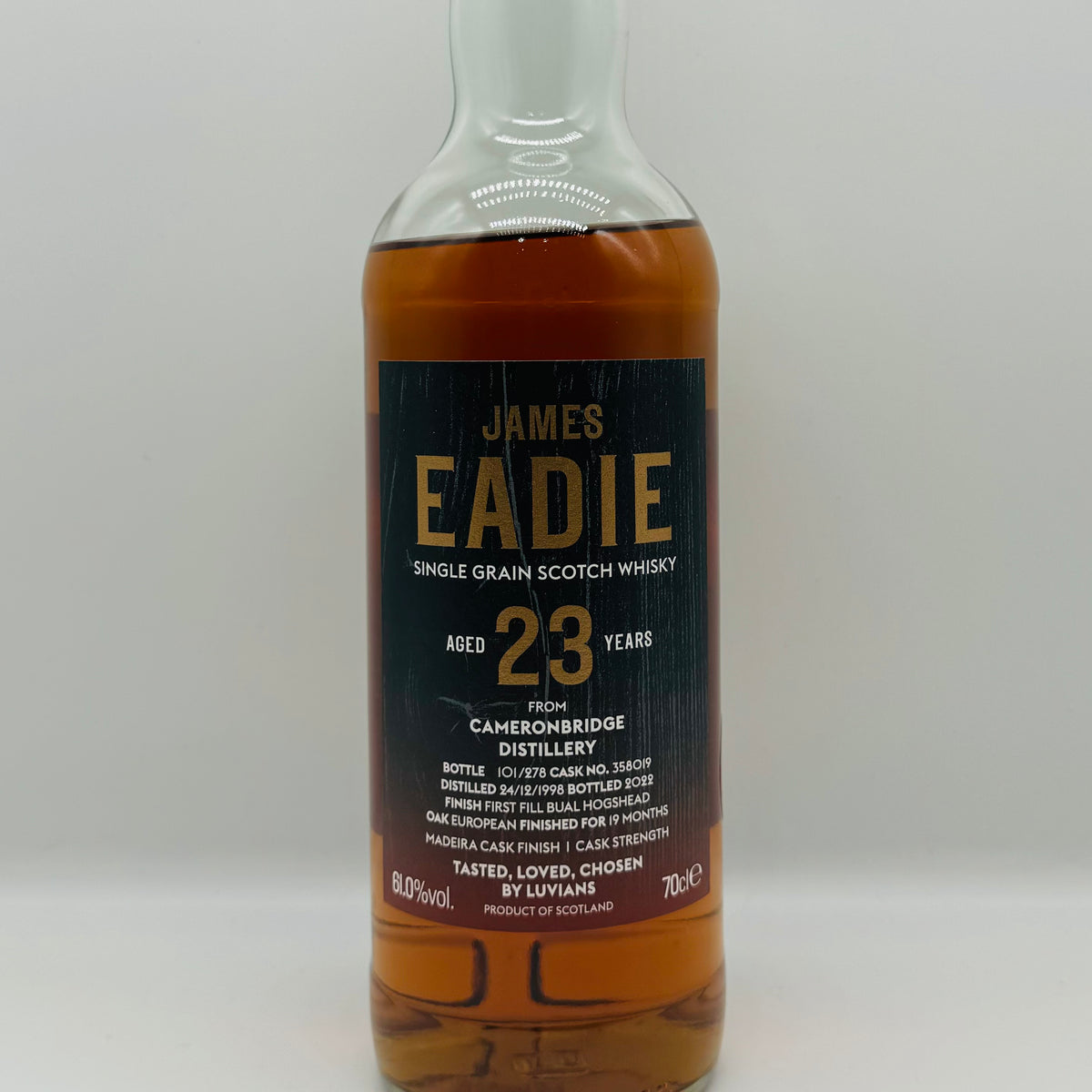 Cameronbridge 23y Madeira Cask James Eadie (30ml,61%)