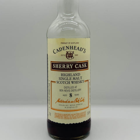 Ben Nevis 8y 2012 Oloroso Cask Cadenhead's (30ml,56.6%)