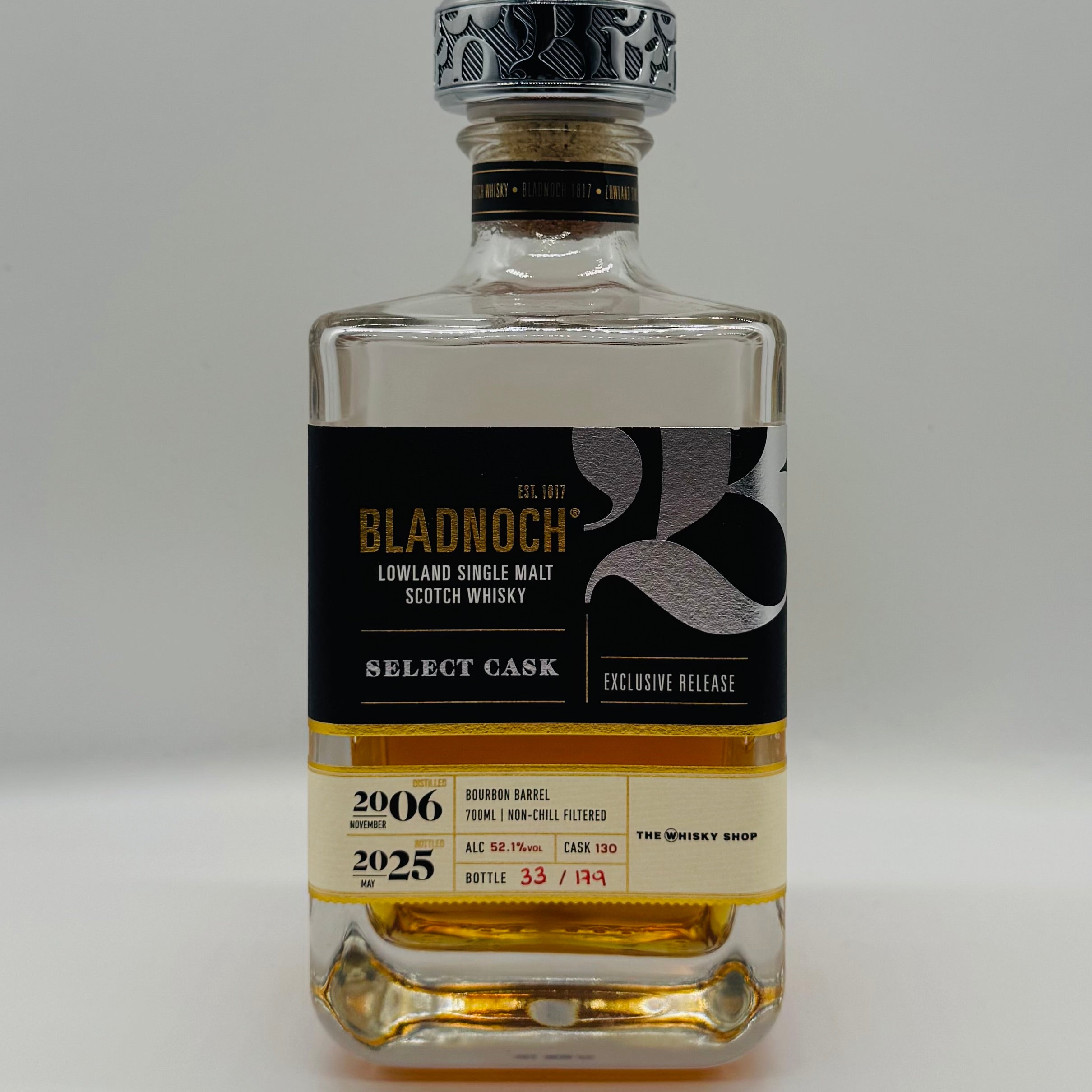 Bladnoch 18y 2006 Bourbon cask The Whisky Shop (30ml,52.1%)