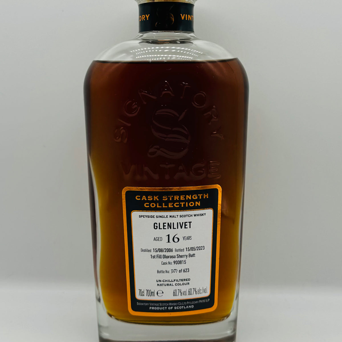 Signatory Vintage Glenlivet 16y 2006 (30ml,60.7%)