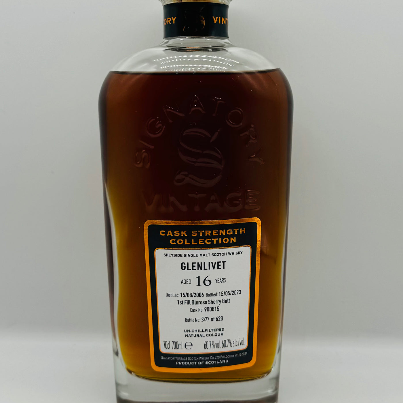 Signatory Vintage Glenlivet 16y 2006 (30ml,60.7%)