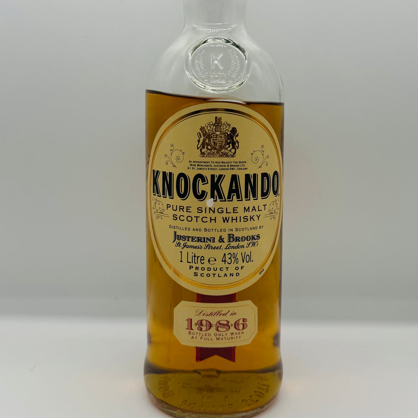 Knockando Distilled 1986 bottled 1998 (30ml,43%)
