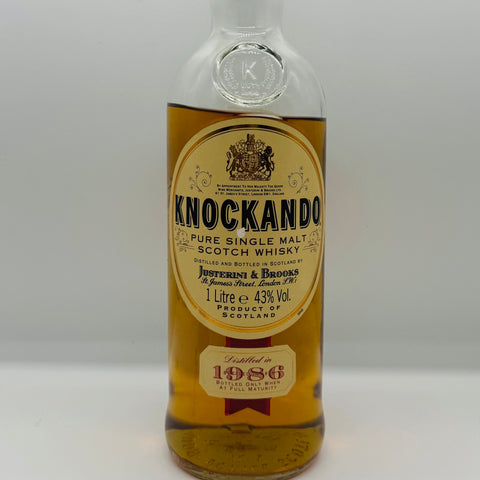 Knockando Distilled 1986 bottled 1998 (30ml,43%)