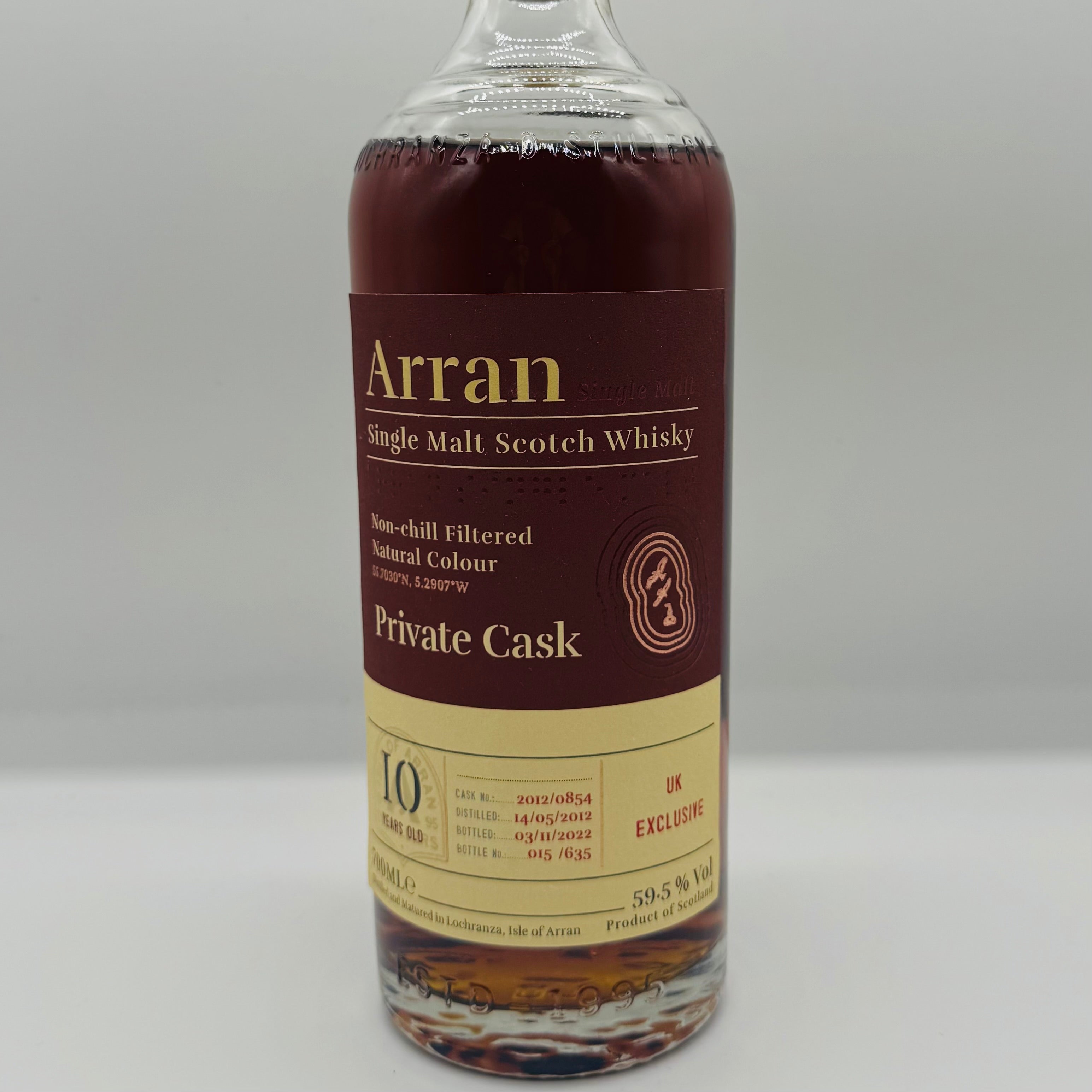 Arran 10y 2012 U.K Exclusive (30ml,59.5%)