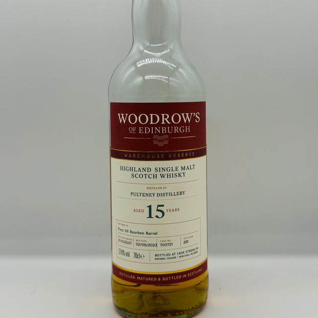 Old Pulteney 15y 2007 Bourbon Cask Woodrow's (30ml,57.8%)