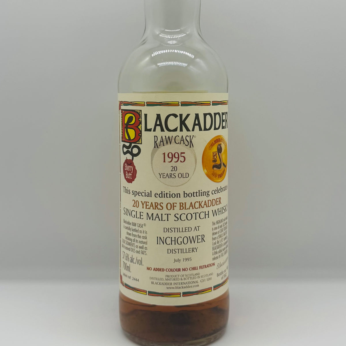 Inchgower 20y 1995 Sherry Butt Blackadder (30ml,57.6%)