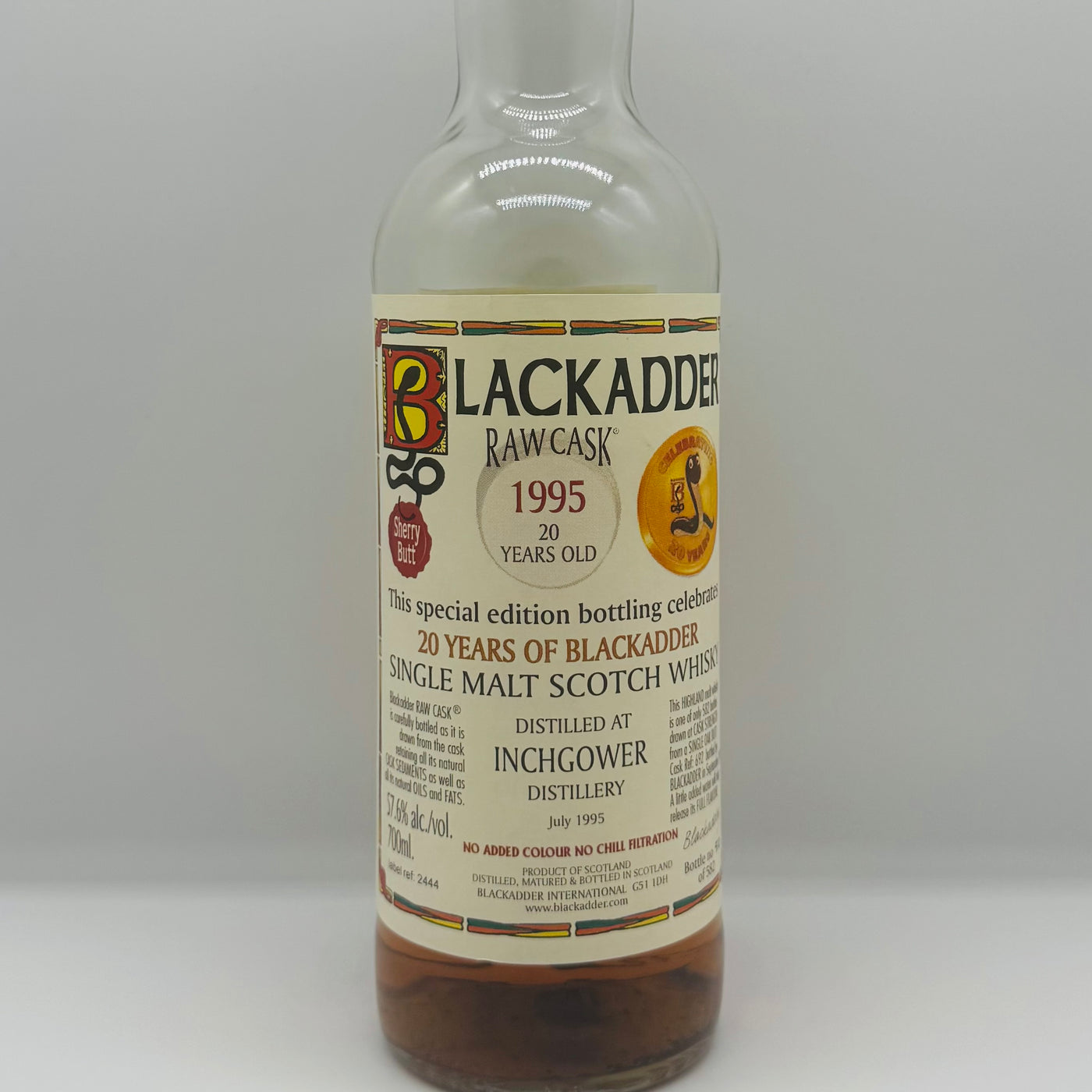 Inchgower 20y 1995 Sherry Butt Blackadder (30ml,57.6%)