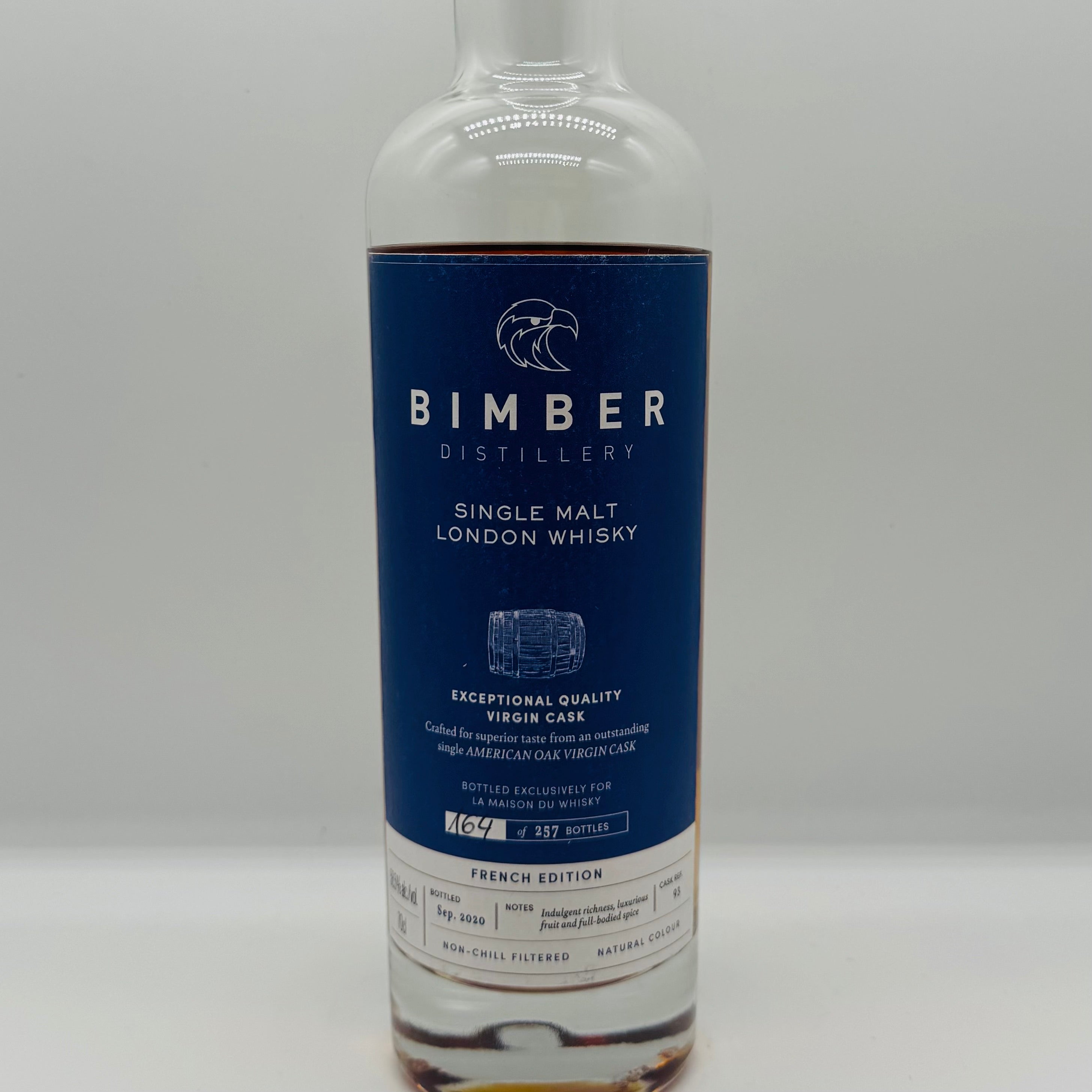 Bimber Virgin Oak Cask 93 LMDW (30ml,58.5%)