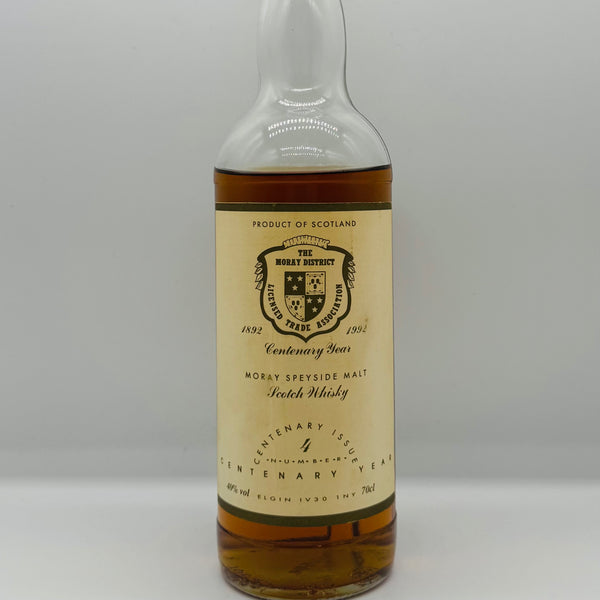The Moray District Licensed Trade Association Centenary Year 1992 Speyside Malt (30ml,40%)