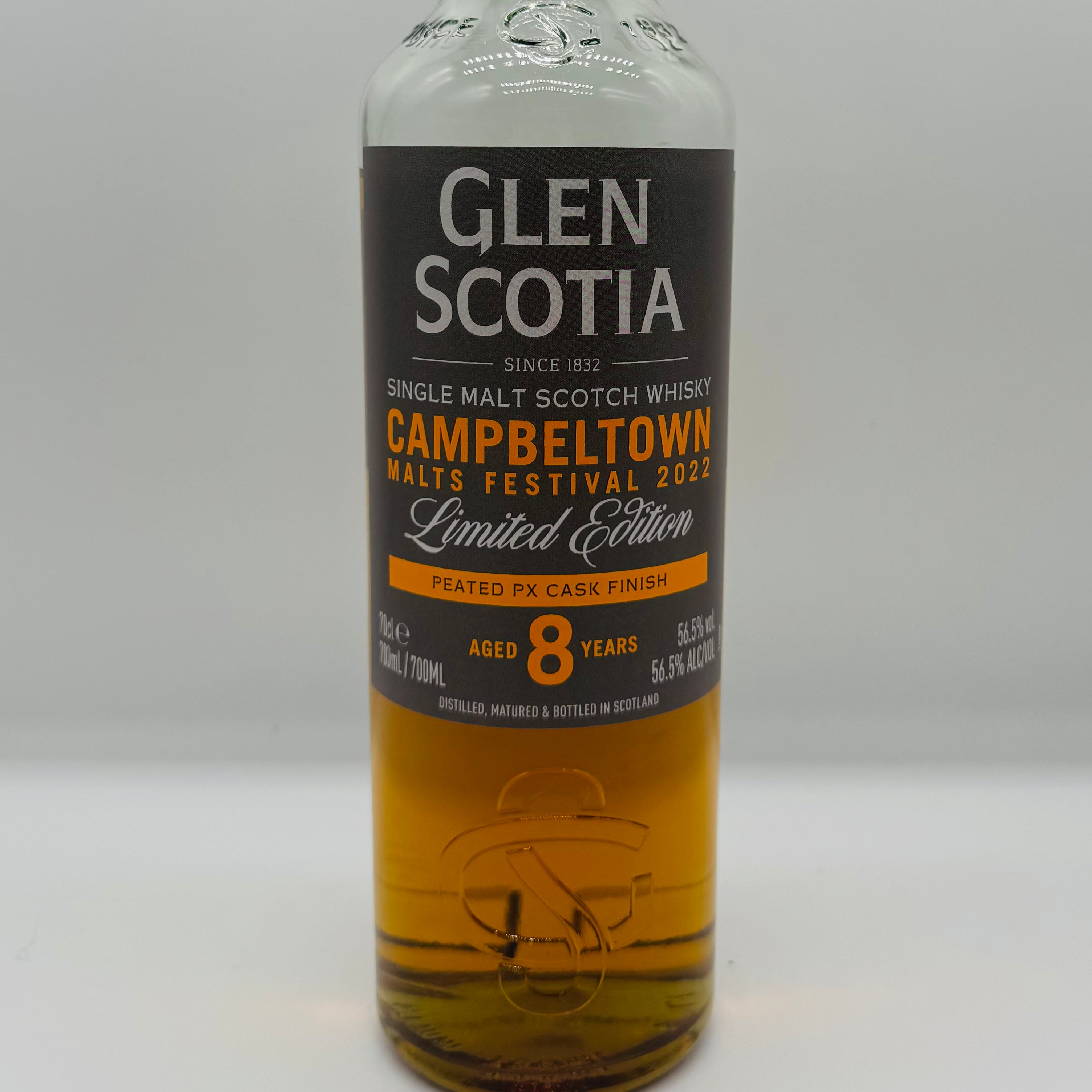 Glen Scotia 8y Peated PX Cask Campbeltown Malts Festival 2022 (30ml,56.5%)