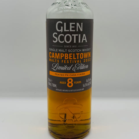 Glen Scotia 8y Peated PX Cask Campbeltown Malts Festival 2022 (30ml,56.5%)