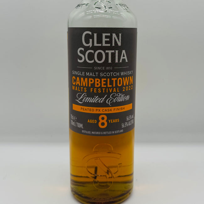 Glen Scotia 8y Peated PX Cask Campbeltown Malts Festival 2022 (30ml,56.5%)