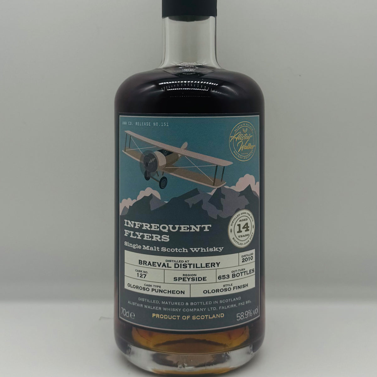 Braeval 14y 2010 Oloroso Infrequent Flyers (30ml,58.9%)