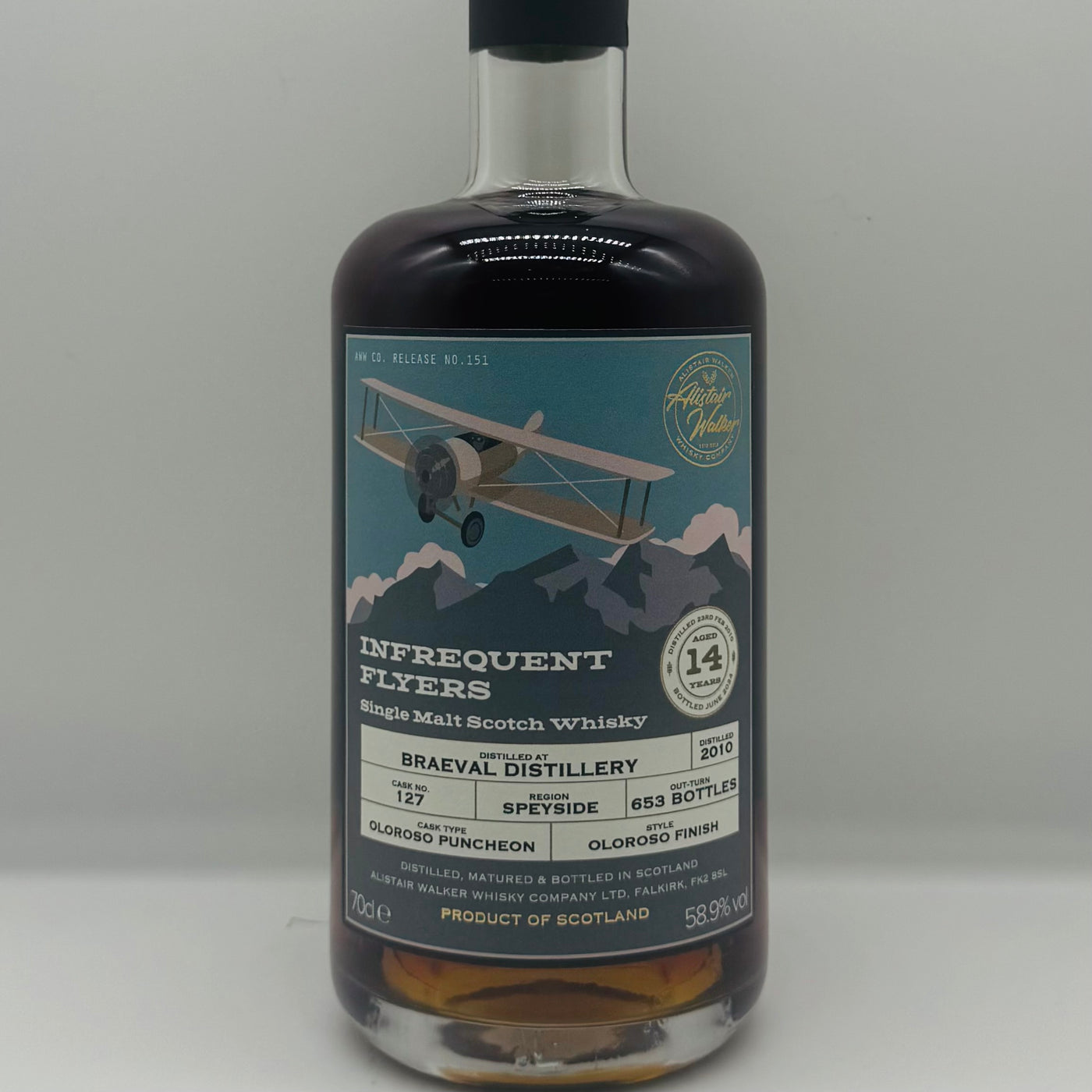 Braeval 14y 2010 Oloroso Infrequent Flyers (30ml,58.9%)