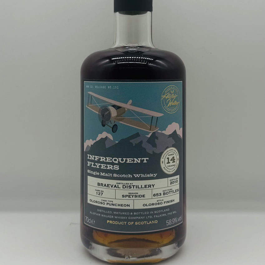 Braeval 14y 2010 Oloroso Infrequent Flyers (30ml,58.9%)