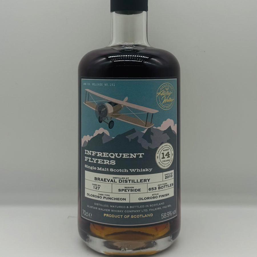 Braeval 14y 2010 Oloroso Infrequent Flyers (30ml,58.9%)