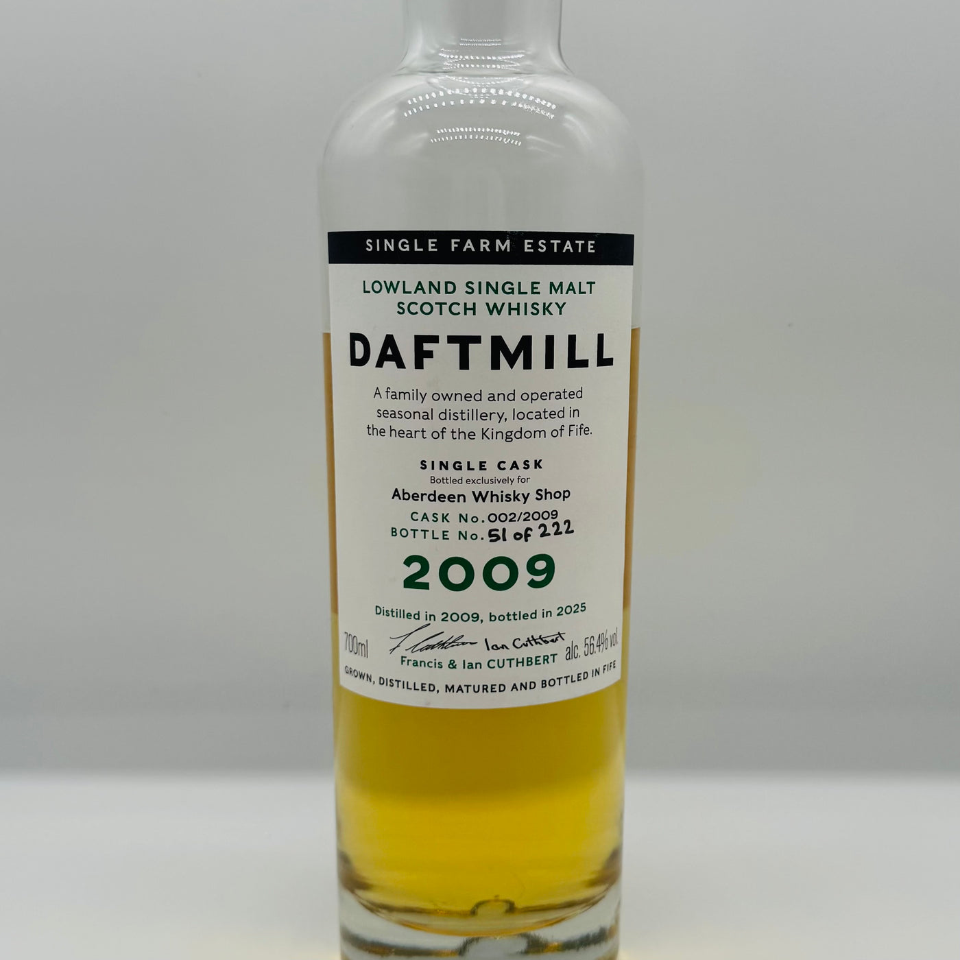Daftmill 2009 Aberdeen WS Exclusive Cask 002 (30ml,56.4%)