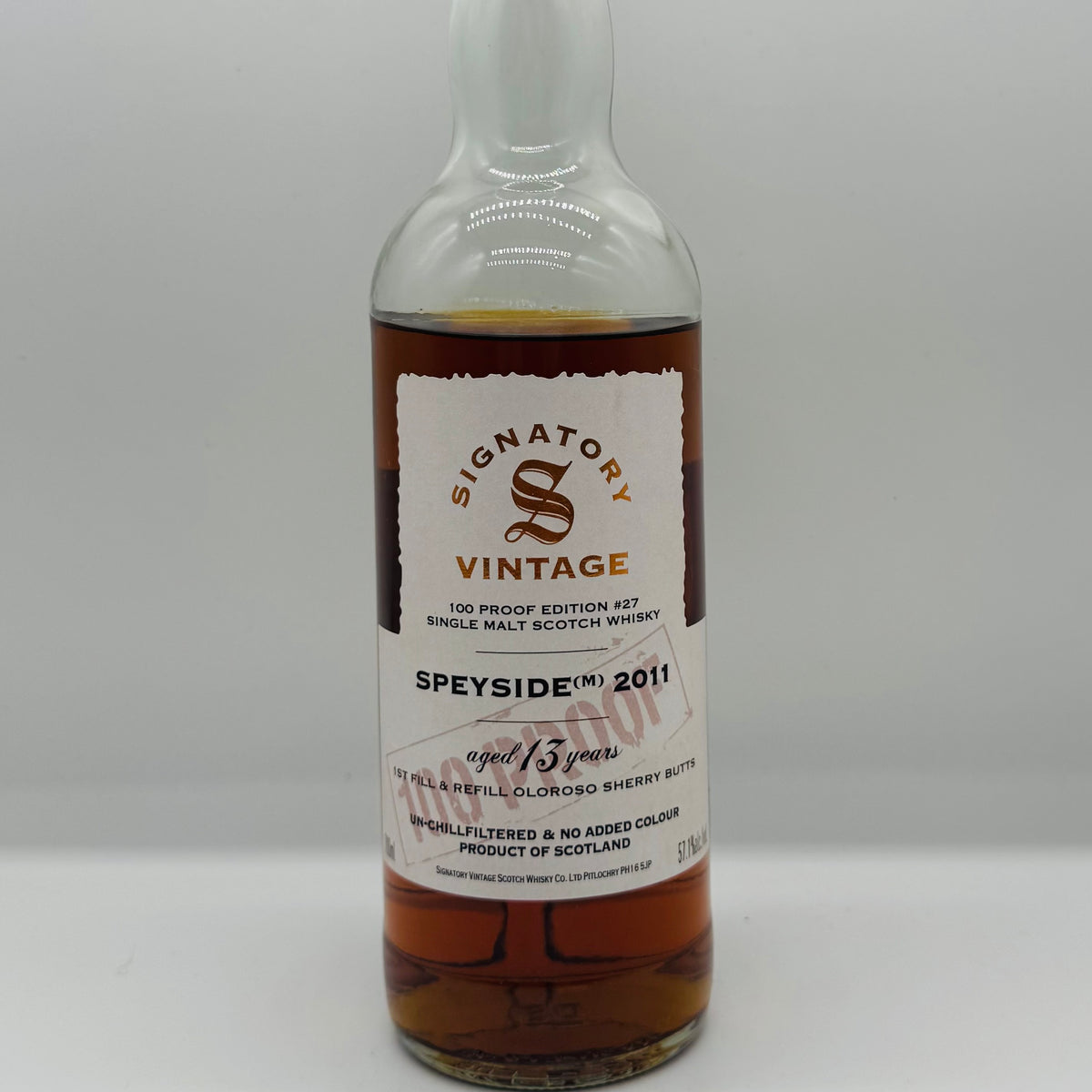 Signatory Vintage 13y Secret Speyside (M) 2011 cask 27 (30ml,57.1%)