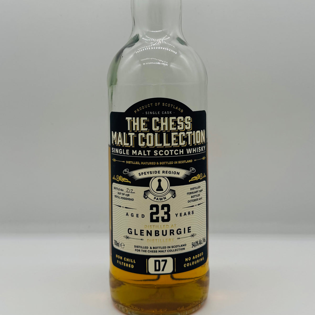 Glenburgie 23y 1998 The Chess Malt Collection (30ml,54%)