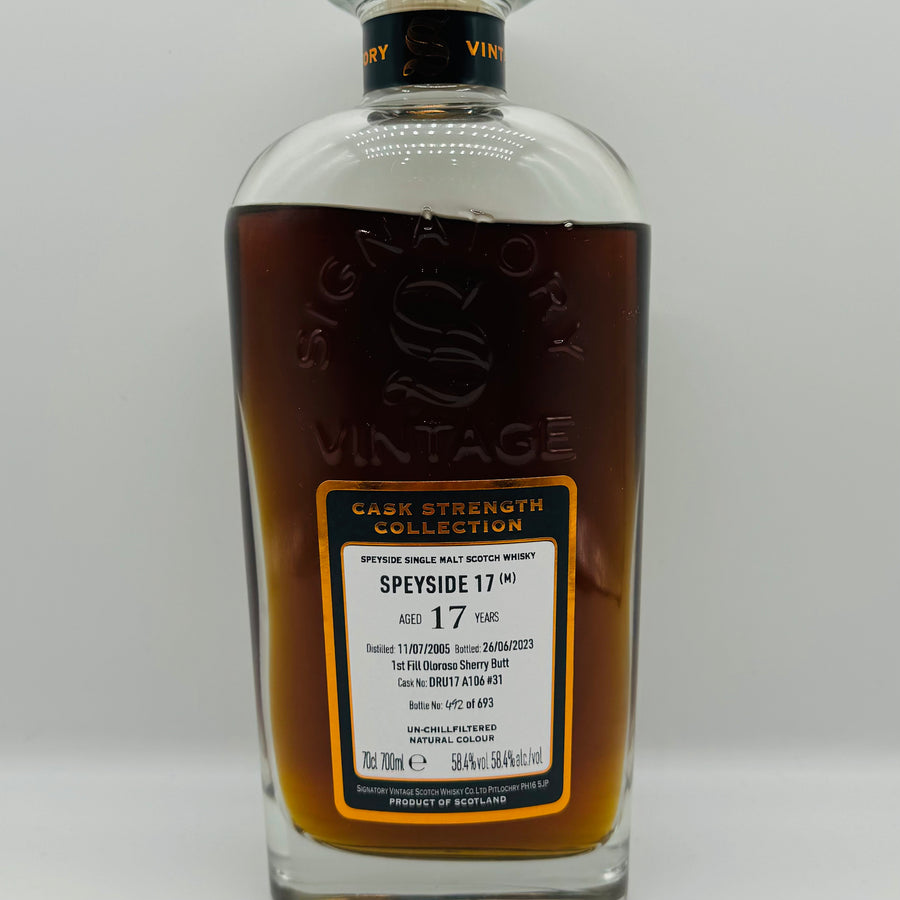 Signatory Vintage 17y Secret Speyside Cask (M) Cask 31 (30ml,58.4%)