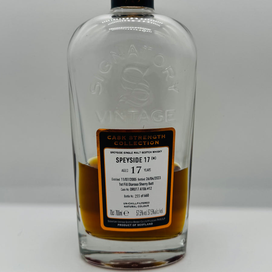 Signatory Vintage 17y Secret Speyside (M) Cask 12 (30ml,57.5%)