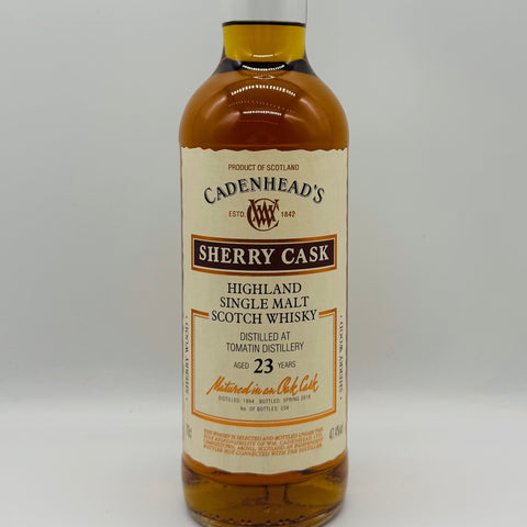 Tomatin 23y 1994 Sherry Cask Cadenhead's (30ml,47.4%)