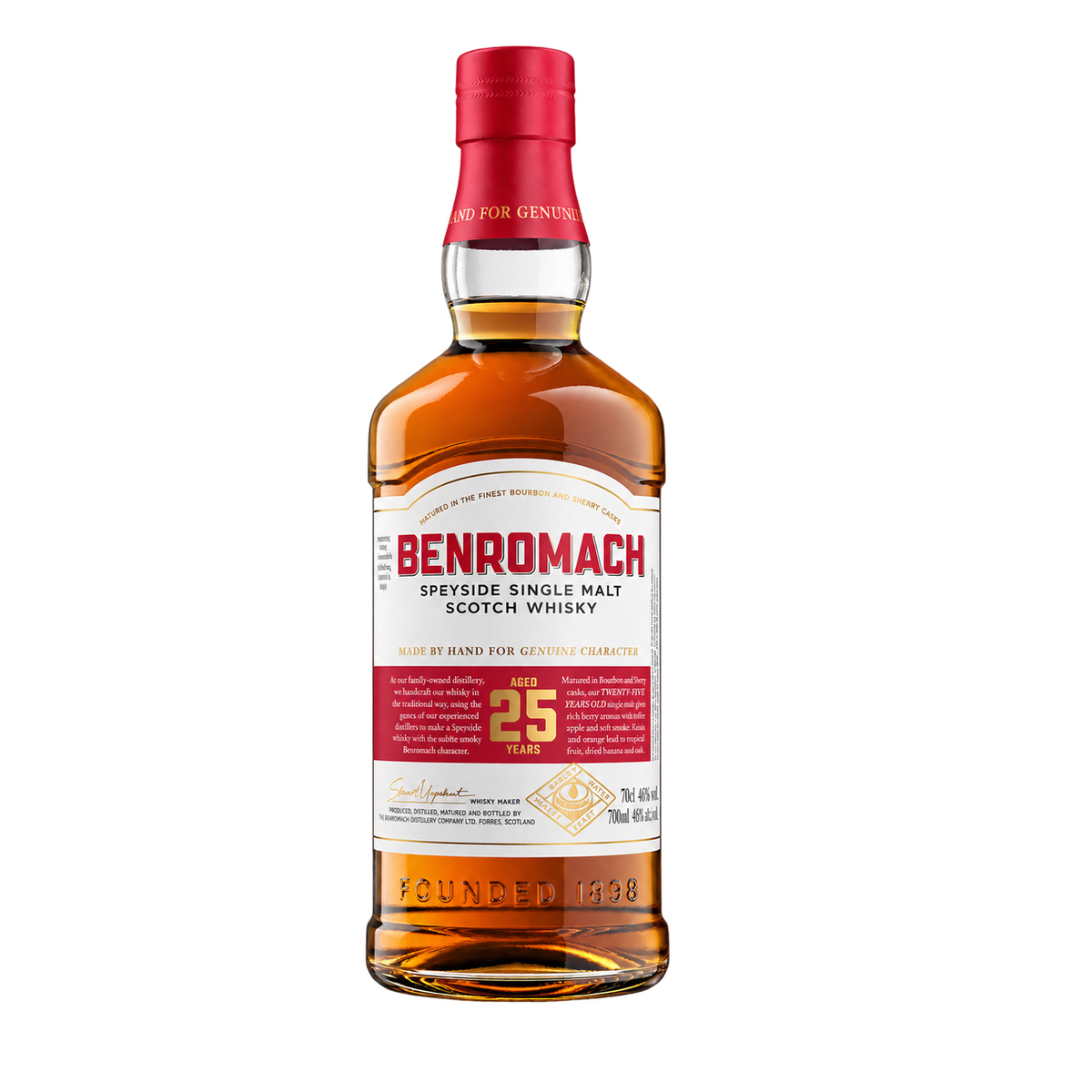 Benromach 25y 46% Full 70cl Bottle PRE ORDER
