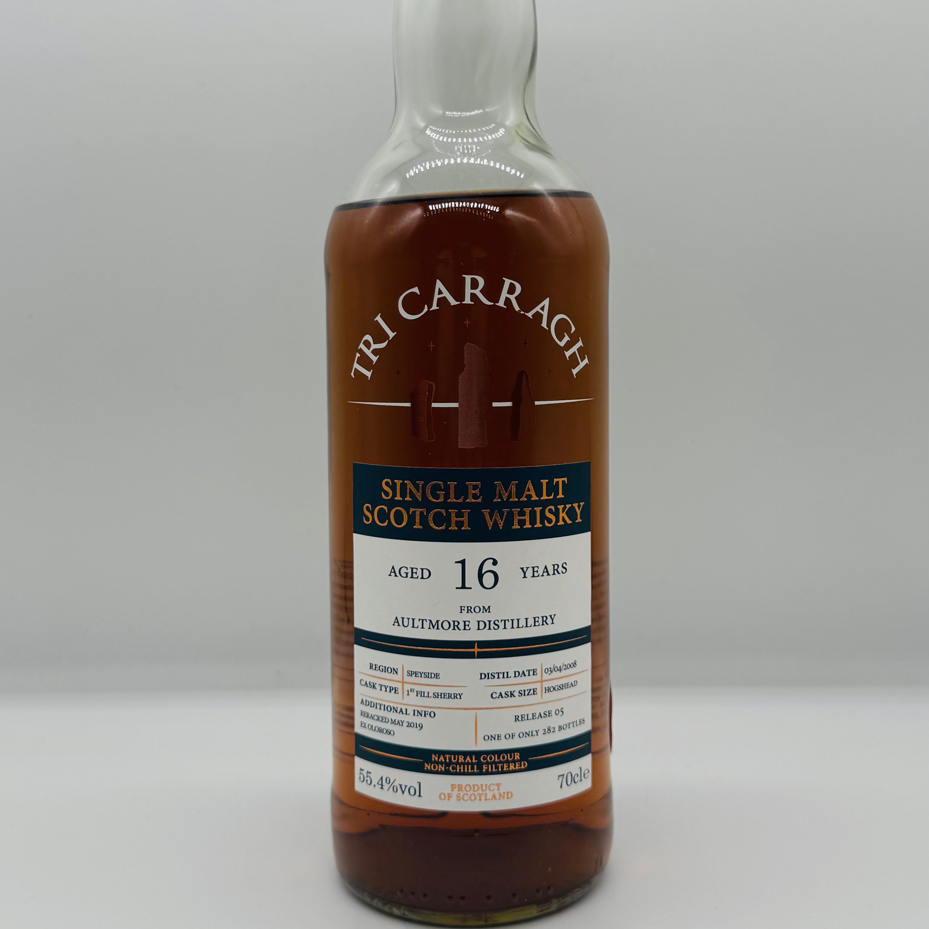 Aultmore 16y 2008 Sherry Cask Tri Carragh (30ml,55.4%)