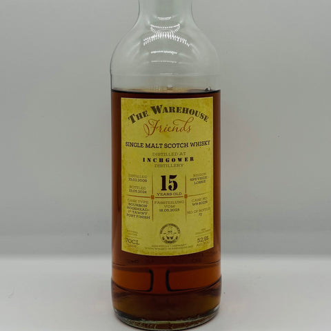 Inchgower 15y 2009 Tawny Port Cask The Warehouse Friends (30ml,52.9%)