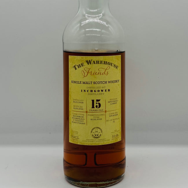 Inchgower 15y 2009 Tawny Port Cask The Warehouse Friends (30ml,52.9%)