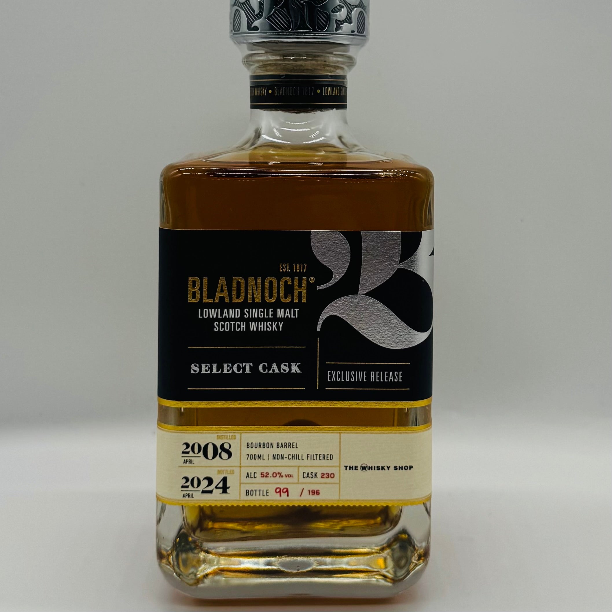 Bladnoch 16y 2008 Bourbon cask The Whisky Shop (30ml,52%)