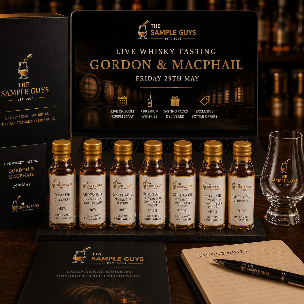 Gordon & MacPhail 29th May Zoom Tasting (7x25ml)