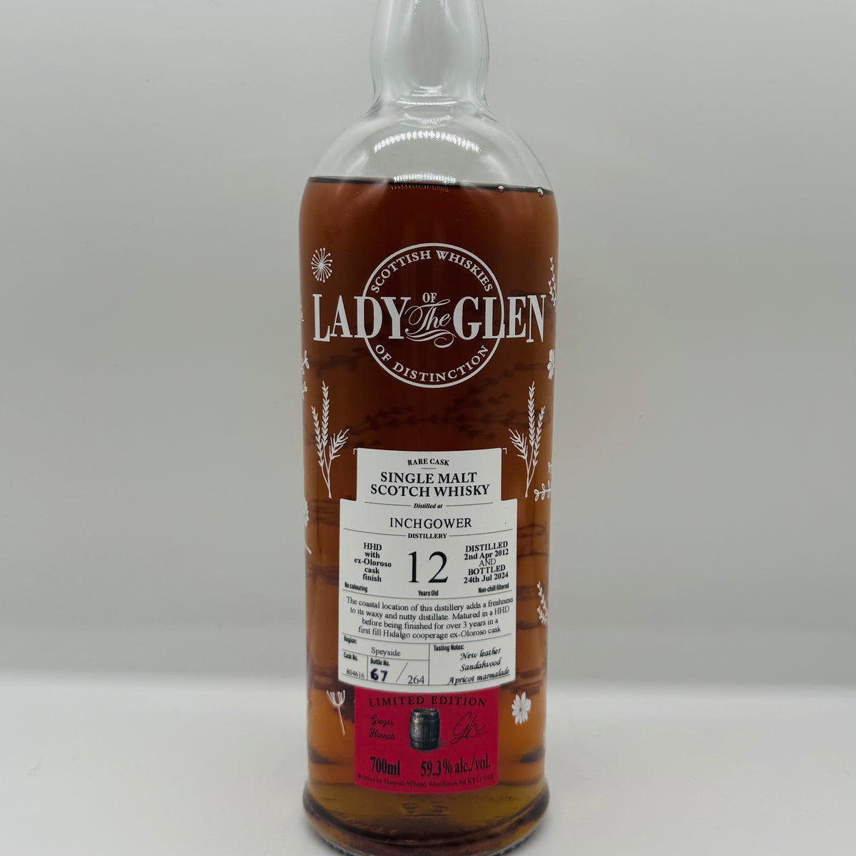 Inchgower 12y 2012 Oloroso Cask Lady of the Glen (30ml,59.3%)