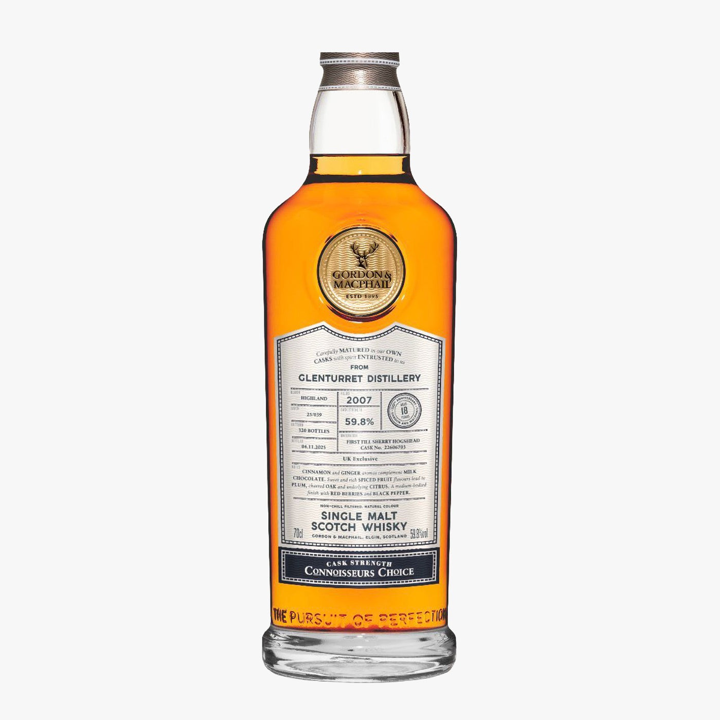 Glenturret 18y 2007 Sherry 59.8% Connoisseurs Choice