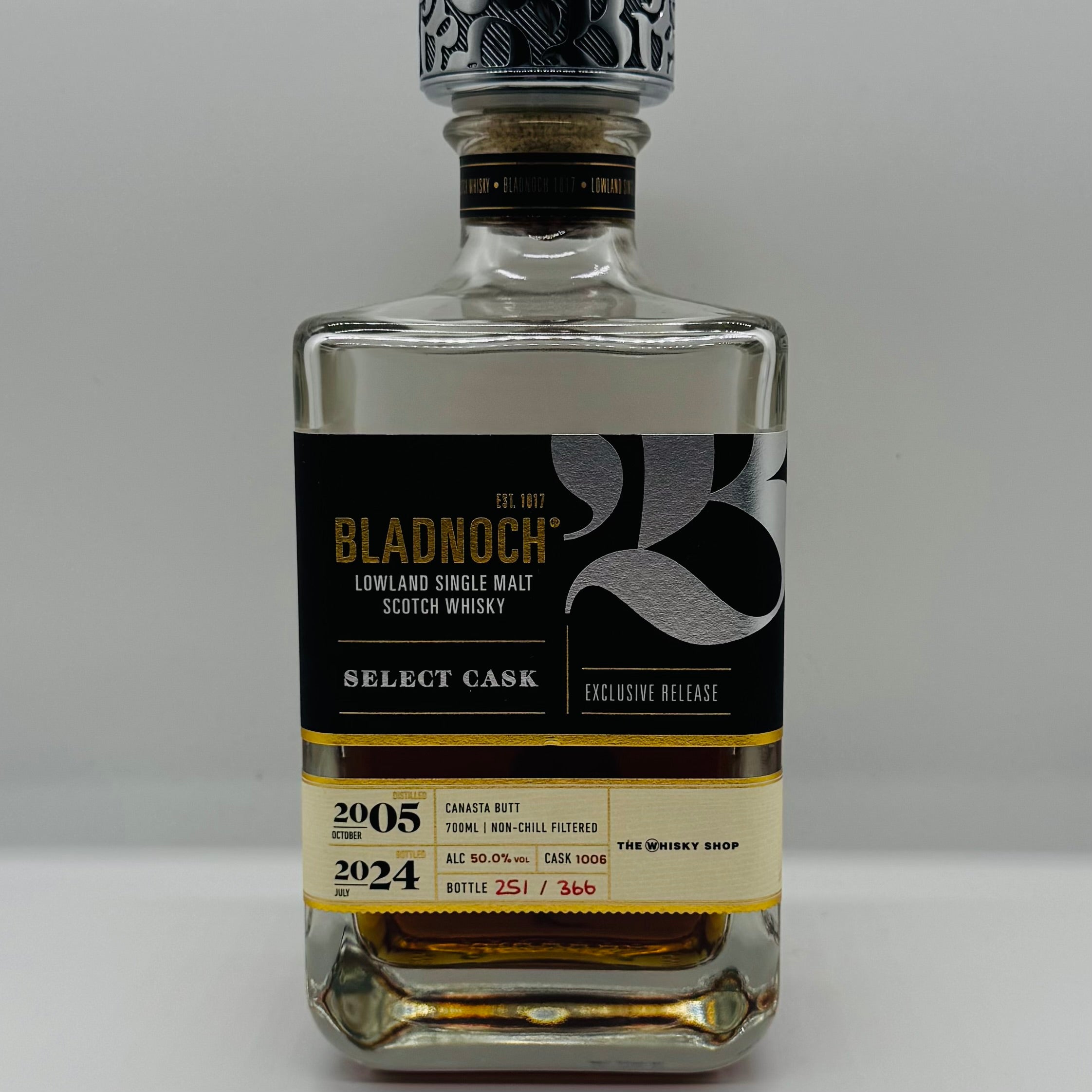 Bladnoch 18y 2005 Canasta cask The Whisky Shop (30ml,50%)