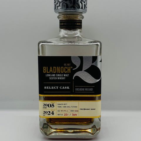 Bladnoch 18y 2005 Canasta cask The Whisky Shop (30ml,50%)