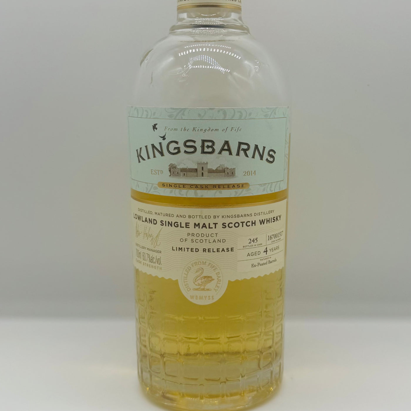 Kingsbarns 4y Peated Barrels (30ml,60.7%)