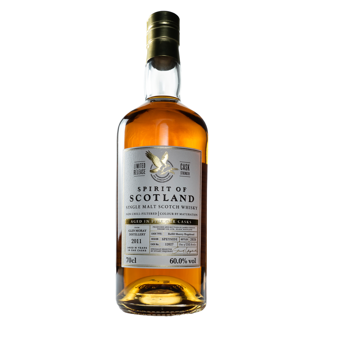 Glen Moray 14y refill sherry 60% Full 70cl Bottle PRE ORDER